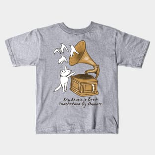 The funny animals Listen to the Music Kids T-Shirt